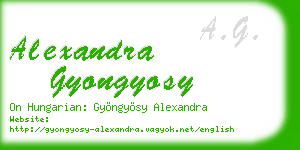 alexandra gyongyosy business card