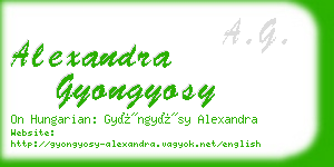 alexandra gyongyosy business card